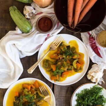 Winter dilly carrot and zucchini curry